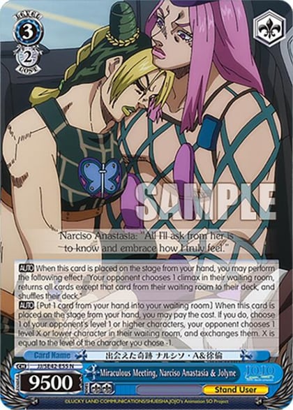 Miraculous Meeting, Narciso Anastasia & Jolyne, JoJo's Bizarre Adventure: Stone Ocean Premium Booster JJ/SE42-E55 N
