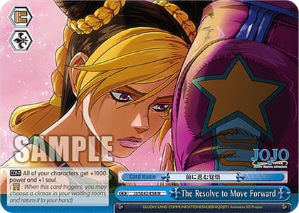 The Resolve to Move Forward, JoJo's Bizarre Adventure: Stone Ocean Premium Booster JJ/SE42-E58 N