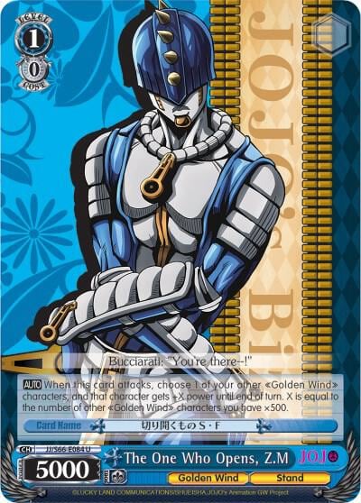 The One Who Opens, Z.M, JoJo's Bizarre Adventure: Golden Wind JJ/S66-E084 U