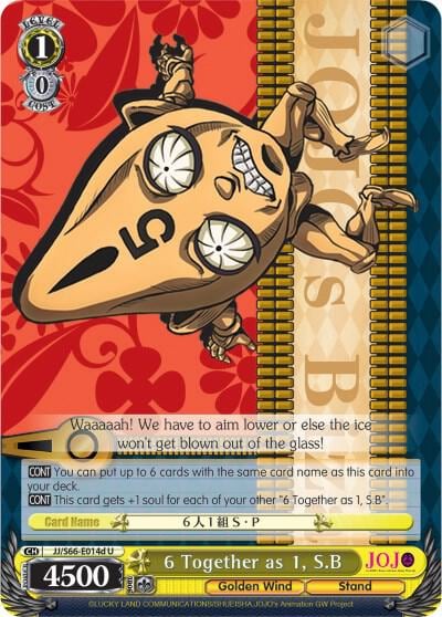 6 Together as 1, S.B (D), JoJo's Bizarre Adventure: Golden Wind JJ/S66-E014d U