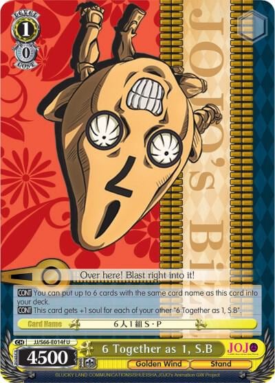 6 Together as 1, S.B (F), JoJo's Bizarre Adventure: Golden Wind JJ/S66-E014f U