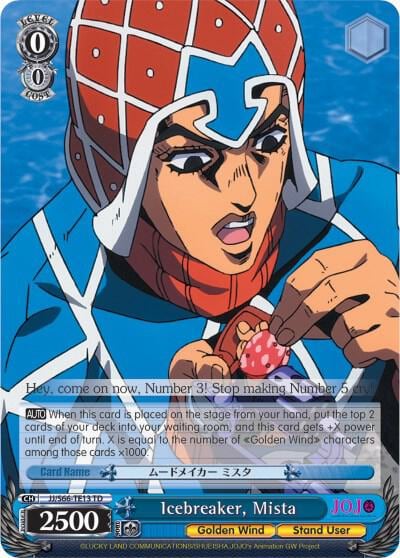 Icebreaker, Mista, JoJo's Bizarre Adventure: Golden Wind JJ/S66-TE13 TD