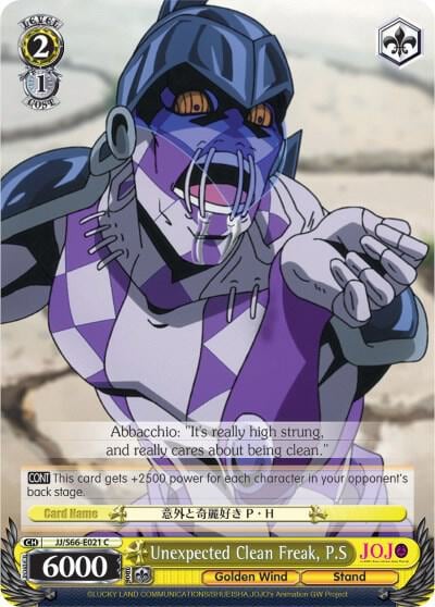 Unexpected Clean Freak, P.S, JoJo's Bizarre Adventure: Golden Wind JJ/S66-E021 C