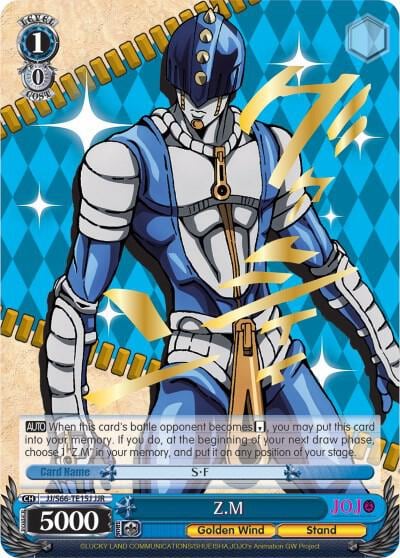 Z.M (JJR) (Gold Stamp), JoJo's Bizarre Adventure: Golden Wind JJ/S66-TE15J JJR