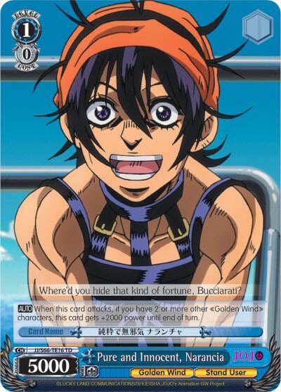 Pure and Innocent, Narancia, JoJo's Bizarre Adventure: Golden Wind JJ/S66-TE16 TD