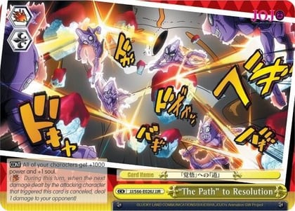 "The Path" to Resolution (JJR) (Gold Stamp), JoJo's Bizarre Adventure: Golden Wind JJ/S66-E026J JJR