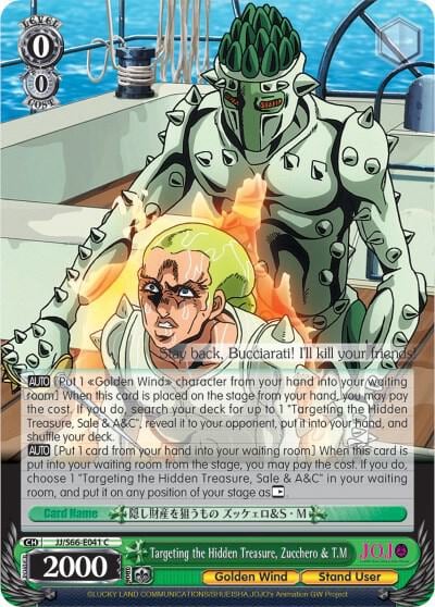 Targeting the Hidden Treasure, Zucchero & T.M, JoJo's Bizarre Adventure: Golden Wind JJ/S66-E041 C
