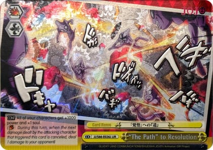 "The Path" to Resolution (JJR) (Silver Stamp), JoJo's Bizarre Adventure: Golden Wind JJ/S66-E026J JJR