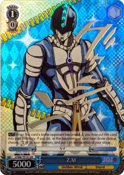 Z.M (JJR) (Silver Stamp), JoJo's Bizarre Adventure: Golden Wind JJ/S66-TE15J JJR