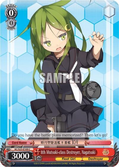 8th Mutsuki-class Destroyer, Nagatsuki, KanColle KC/S25-E109 C