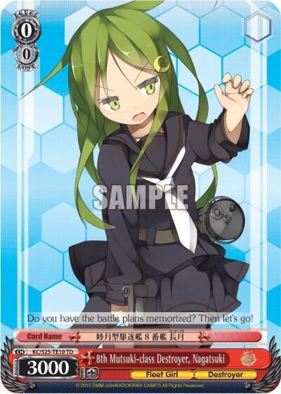 8th Mutsuki-class Destroyer, Nagatsuki (TD), KanColle KC/S25-TE10 TD