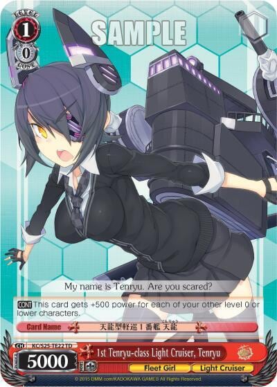 1st Tenryu-class Light Cruiser, Tenryu, KanColle KC/S25-TE22 TD