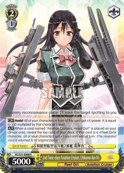 2nd Tone-class Aviation Cruiser, Chikuma-Kai-Ni, KanColle, 2nd Fleet KC/S31-E008 R