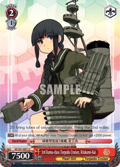 3rd Kuma-class Torpedo Cruiser, Kitakami-Kai, KanColle, 2nd Fleet KC/S31-E071 C