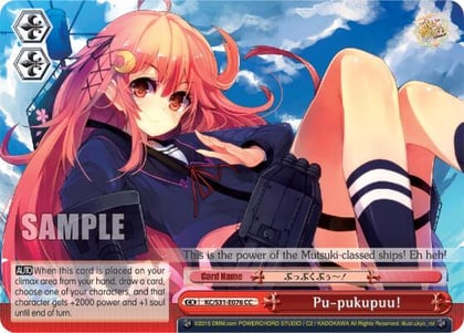 Pu-pukupuu!, KanColle, 2nd Fleet KC/S31-E076 CC
