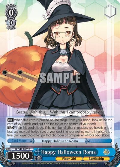 Happy Halloween Roma, KanColle: Arrival! Reinforcement Fleets from Europe! KC/S42-E089 C