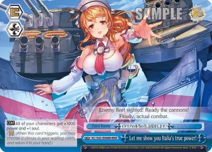 Let me show you Italia's true power! (RRR), KanColle: Arrival! Reinforcement Fleets from Europe! KC/S42-E098R RRR