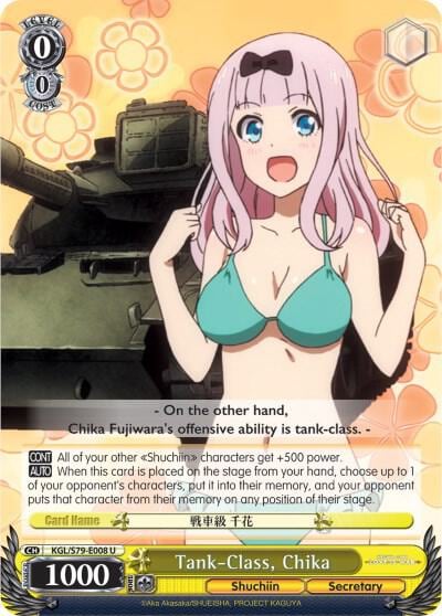Tank-Class, Chika, Kaguya-sama: Love is War KGL/S79-E008 U