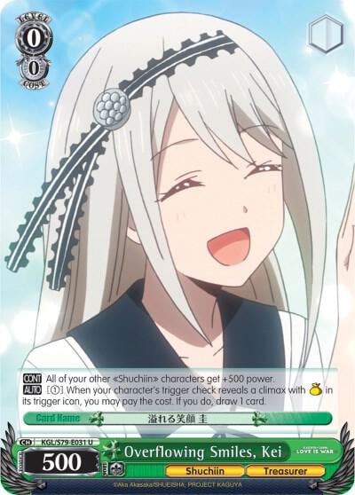 Overflowing Smiles, Kei, Kaguya-sama: Love is War KGL/S79-E031 U