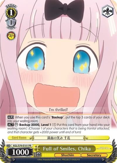 Full of Smiles, Chika, Kaguya-sama: Love is War KGL/S79-E101 PR