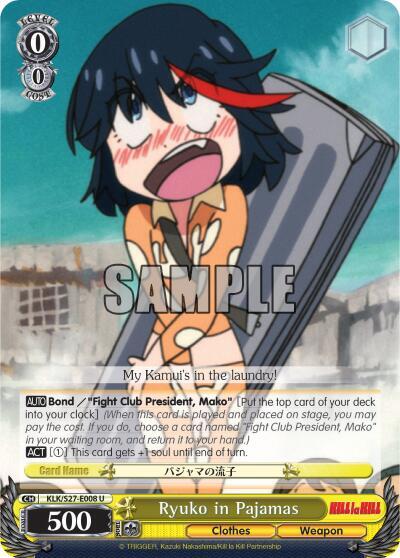 Ryuko in Pajamas, KILL la KILL KLK/S27-E008 U