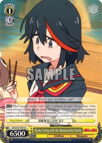 Ryuko Living with the Mankanshoku Family, KILL la KILL KLK/S27-E015 C
