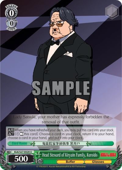 Head Steward of Kiryuin Family, Kuroido, KILL la KILL KLK/S27-E028 U