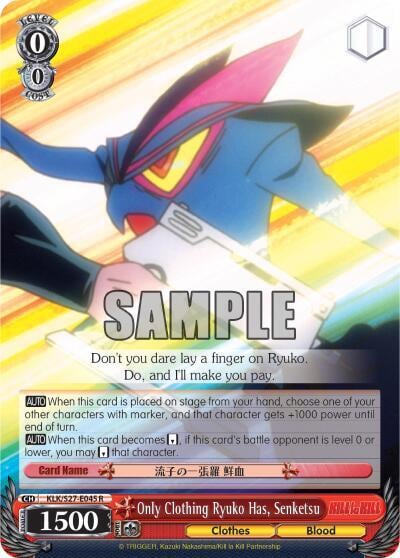Only Clothing Ryuko Has, Senketsu, KILL la KILL KLK/S27-E045 R