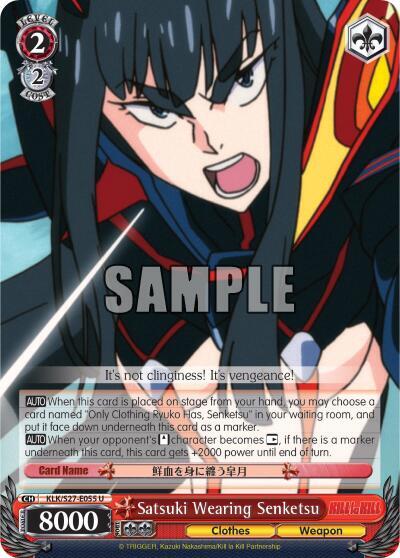 Satsuki Wearing Senketsu, KILL la KILL KLK/S27-E055 U
