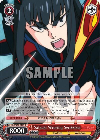 Satsuki Wearing Senketsu, KILL la KILL KLK/S27-E055 U