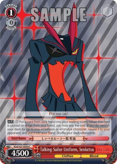 Talking Sailor Uniform, Senketsu, KILL la KILL KLK/S27-E059 C