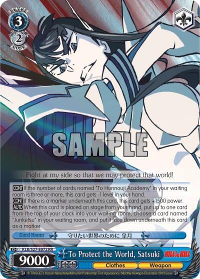To Protect the World, Satsuki, KILL la KILL KLK/S27-E072 RR