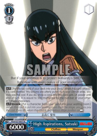 High Aspirations, Satsuki, KILL la KILL KLK/S27-E077 R