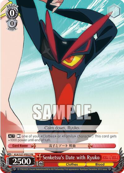 Senketsu's Date with Ryuko, KILL la KILL KLK/S27-PE02 PR