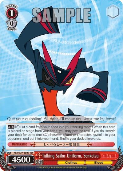 Talking Sailor Uniform, Senketsu (TD), KILL la KILL KLK/S27-TE03 TD