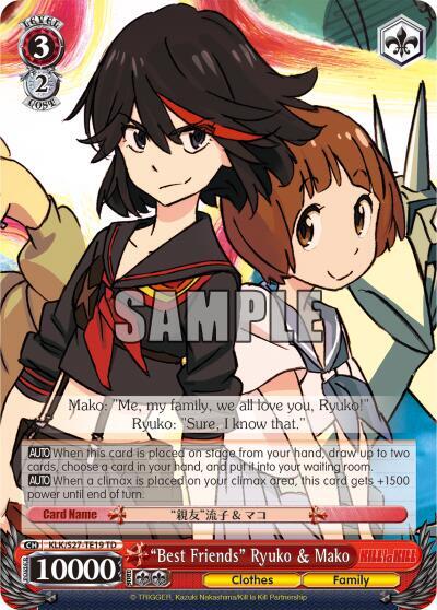 "Best Friends" Ryuko & Mako, KILL la KILL KLK/S27-TE19 TD