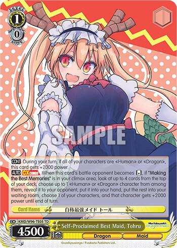 Self-Proclaimed Best Maid, Tohru, Miss Kobayashi's Dragon Maid KMD/W96-TE05 TD