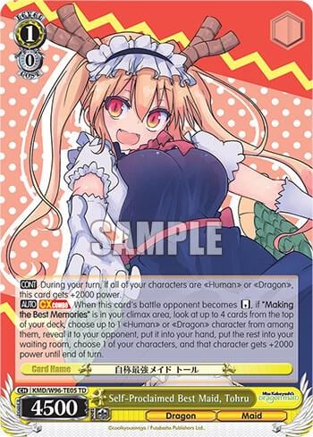 Self-Proclaimed Best Maid, Tohru, Miss Kobayashi's Dragon Maid KMD/W96-TE05 TD