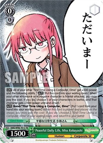 Peaceful Daily Life, Kobayashi-san, Miss Kobayashi's Dragon Maid KMD/W96-TE13 TD