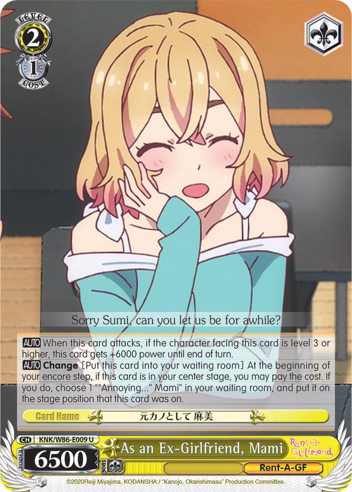 As an Ex-Girlfriend, Mami, Rent-A-Girlfriend KNK/W86-E009 U