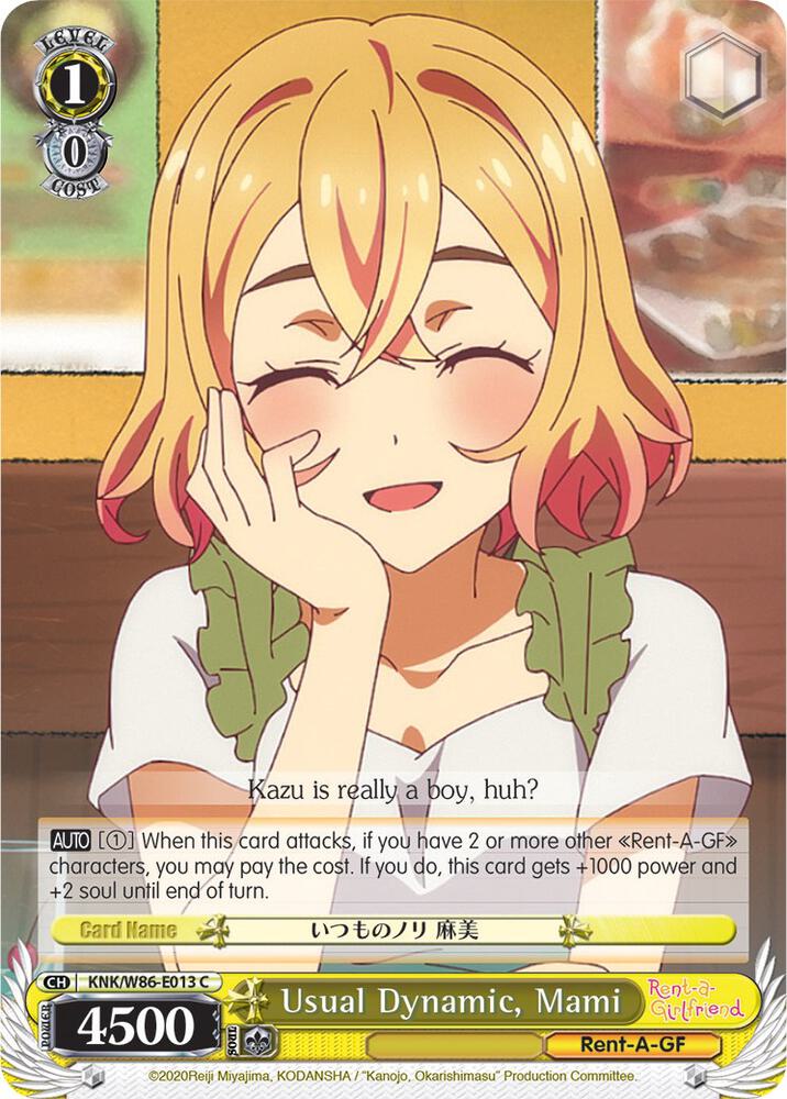 Usual Dynamic, Mami, Rent-A-Girlfriend KNK/W86-E013 C