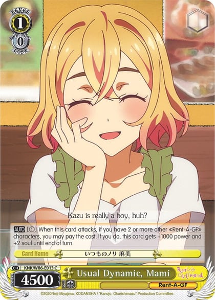 Usual Dynamic, Mami, Rent-A-Girlfriend KNK/W86-E013 C