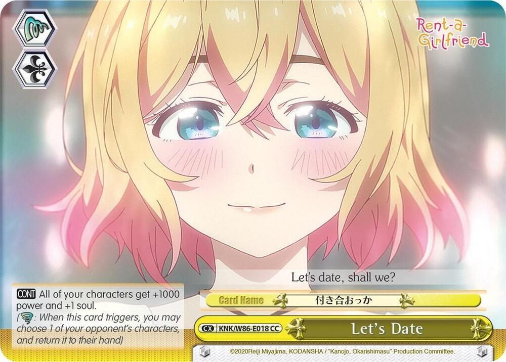 Let's Date, Rent-A-Girlfriend KNK/W86-E018 CC