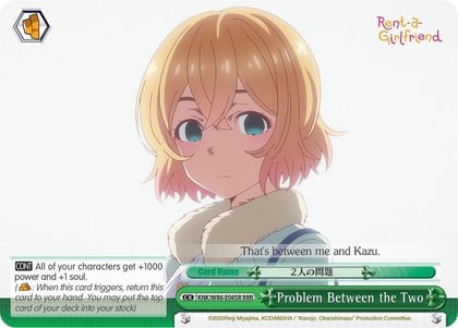 Problem Between the Two (RRR), Rent-A-Girlfriend KNK/W86-E045R RRR