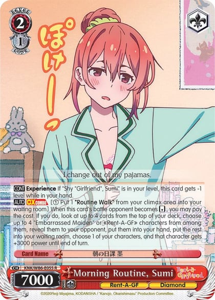 Morning Routine, Sumi, Rent-A-Girlfriend KNK/W86-E055 R