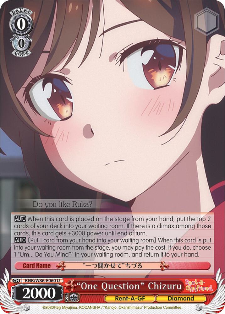 "One Question" Chizuru, Rent-A-Girlfriend KNK/W86-E060 U