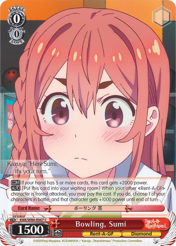Bowling, Sumi, Rent-A-Girlfriend KNK/W86-E067 C