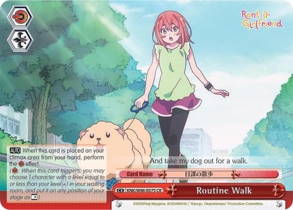 Routine Walk, Rent-A-Girlfriend KNK/W86-E075 CR