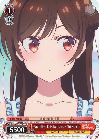 Subtle Distance, Chizuru, Rent-A-Girlfriend KNK/W86-TE16 TD