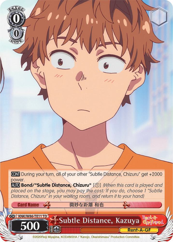 Subtle Distance, Kazuya, Rent-A-Girlfriend KNK/W86-TE11 TD